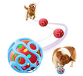 Interactive Dog Toys for Small and Large Dogs, [2026 New Upgrade] Double Ball Design with Hollow Silicone and Automatic Moving Smart Bouncing Ball